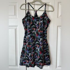 Outdoor Voices Women’s Exercise Dress Floral Print Built-In Shorts Size M